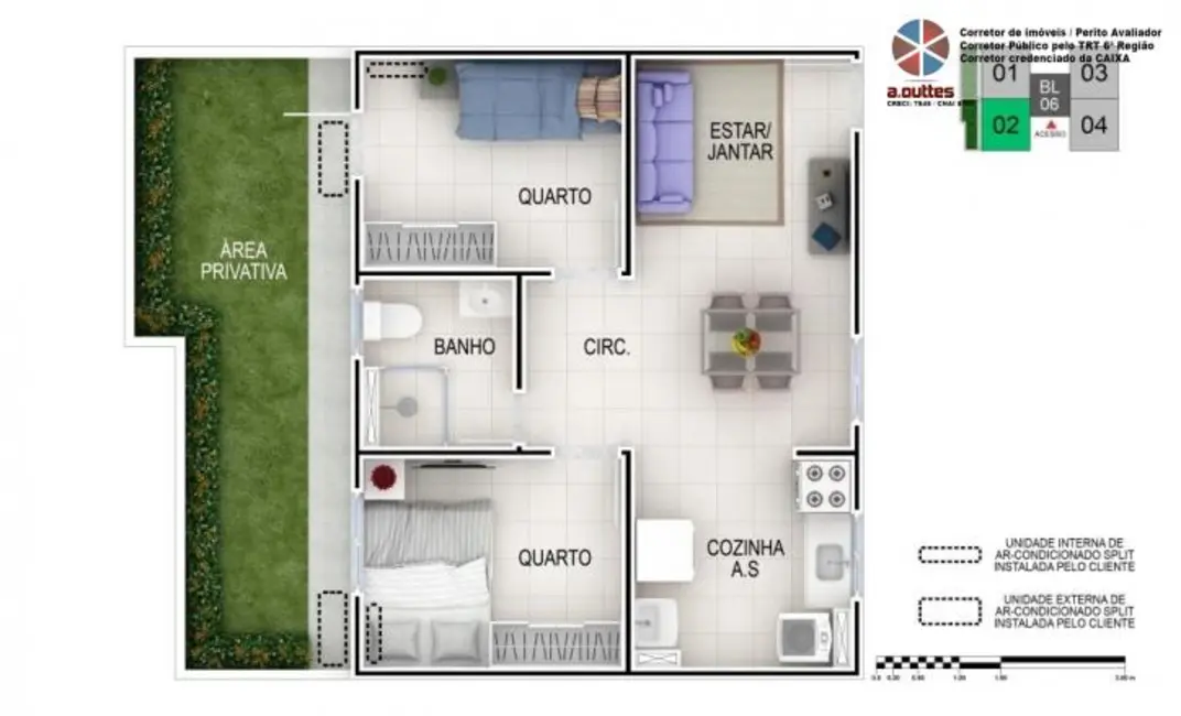 Foto 5 de Apartamento com 2 quartos à venda em Alberto Maia, Camaragibe - PE