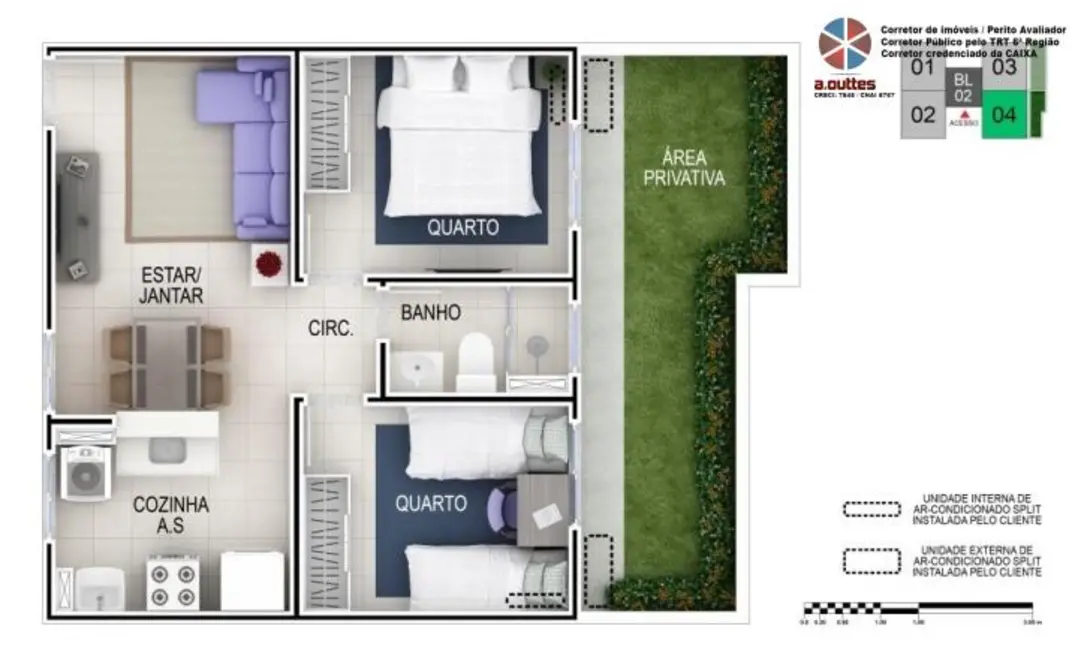 Foto 6 de Apartamento com 2 quartos à venda em Alberto Maia, Camaragibe - PE
