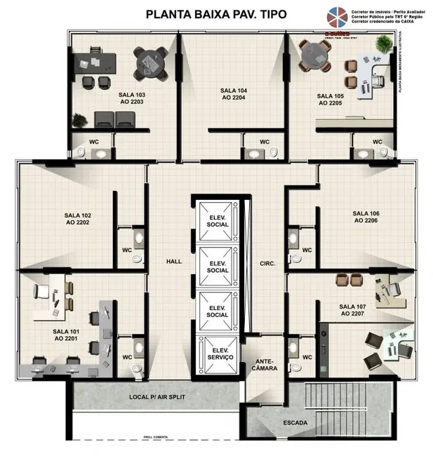 Foto 6 de Sala Comercial à venda, 27m2 em Campo Grande, Recife - PE