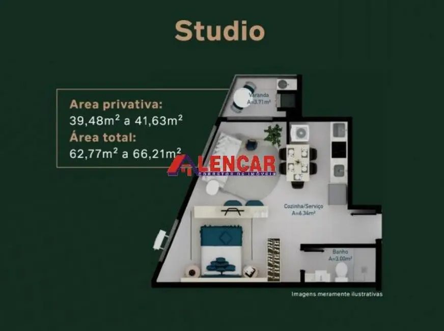 Foto 7 de Apartamento com 2 quartos à venda, 69m2 em Cachoeira do Bom Jesus, Florianopolis - SC