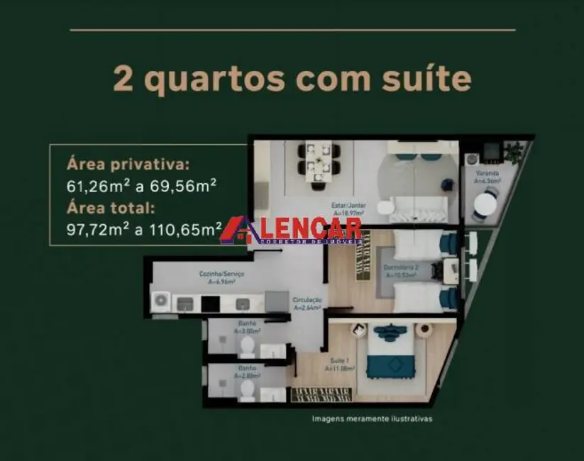 Foto 9 de Apartamento com 2 quartos à venda, 69m2 em Cachoeira do Bom Jesus, Florianopolis - SC