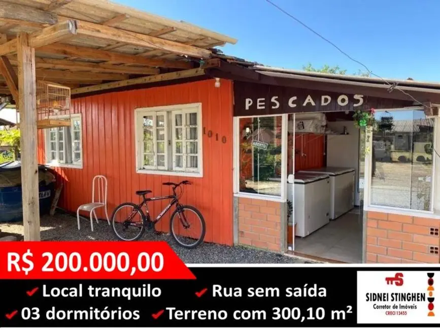 Foto 1 de Casa com 3 quartos à venda, 110m2 em Centro, Balneario Barra Do Sul - SC