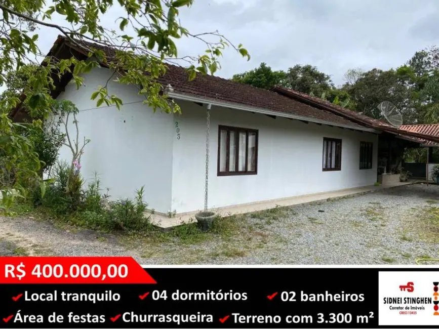 Foto 1 de Chácara com 4 quartos à venda, 189m2 em Balneario Barra Do Sul - SC