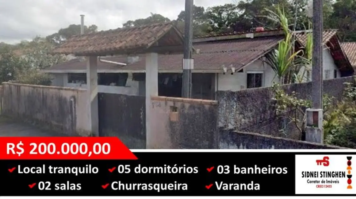 Foto 1 de Casa com 5 quartos à venda, 155m2 em Balneario Barra Do Sul - SC