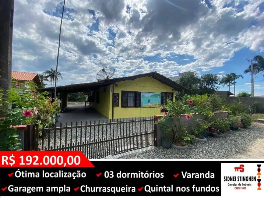 Foto 1 de Casa com 3 quartos à venda, 107m2 em Balneario Barra Do Sul - SC