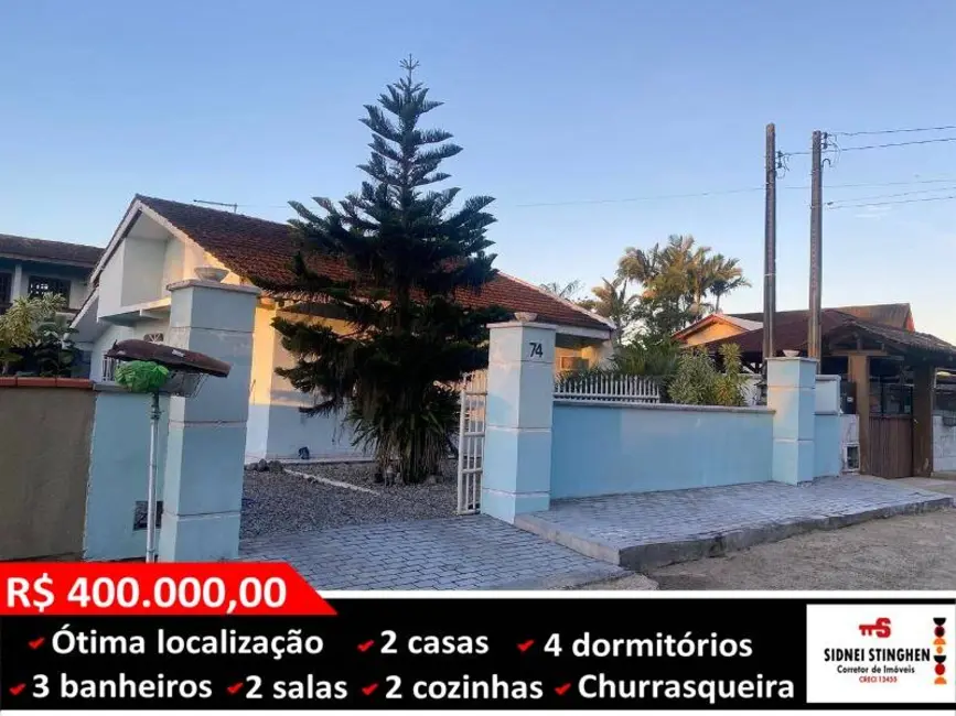 Foto 1 de Casa com 4 quartos à venda, 360m2 em Balneario Barra Do Sul - SC