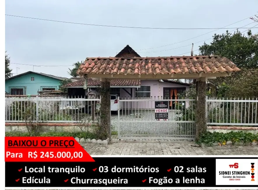 Foto 1 de Casa com 3 quartos à venda, 100m2 em Centro, Balneario Barra Do Sul - SC