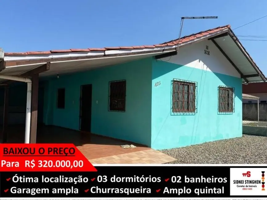 Foto 1 de Casa com 3 quartos à venda, 140m2 em Balneario Barra Do Sul - SC