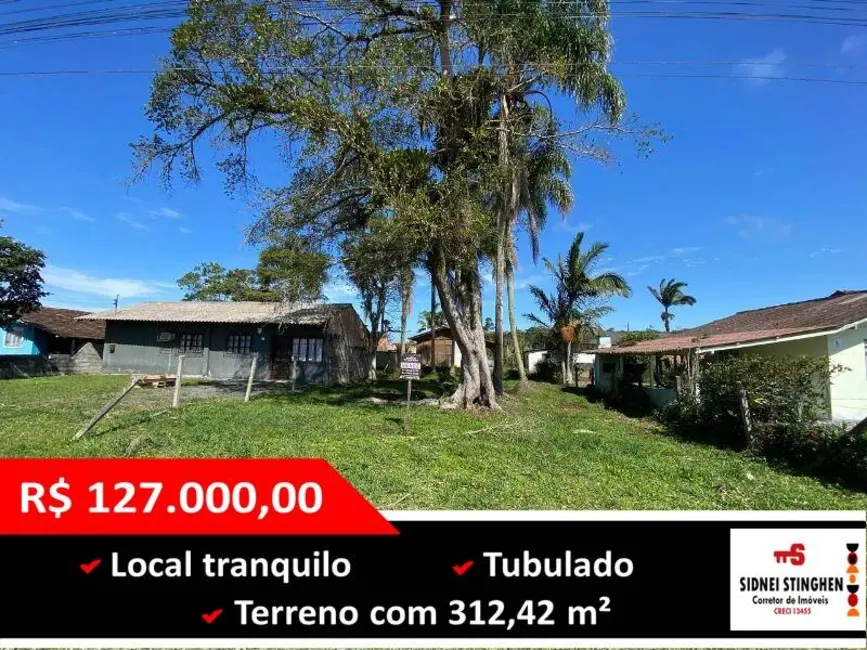 Foto 1 de Terreno / Lote à venda, 312m2 em Balneario Barra Do Sul - SC