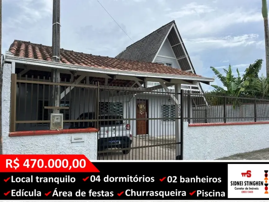 Foto 1 de Casa com 4 quartos à venda, 130m2 em Balneario Barra Do Sul - SC
