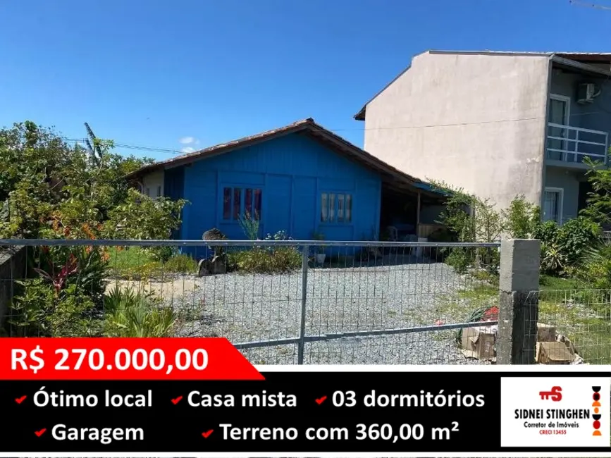 Foto 1 de Casa com 3 quartos à venda, 75m2 em Balneario Barra Do Sul - SC