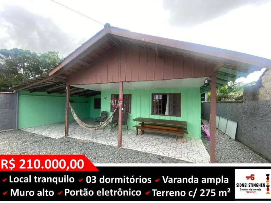 Foto 1 de Casa com 3 quartos à venda, 80m2 em Balneario Barra Do Sul - SC