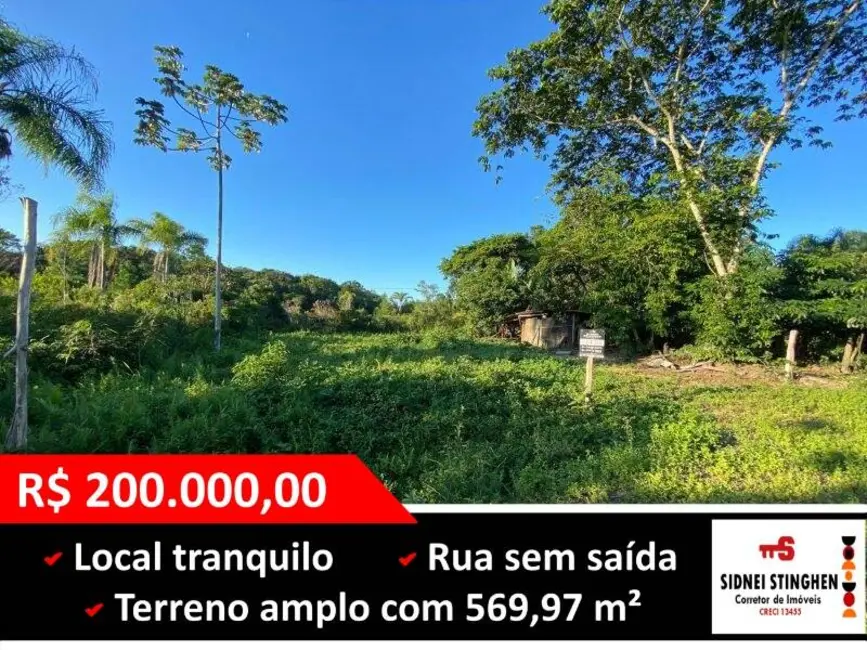 Foto 1 de Terreno / Lote à venda, 570m2 em Balneario Barra Do Sul - SC