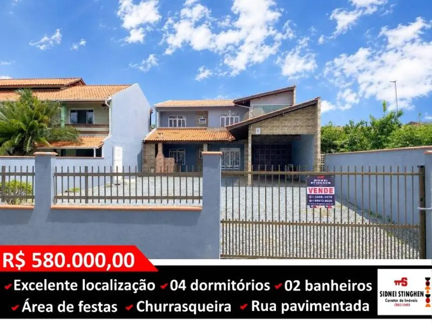 Foto 1 de Casa com 4 quartos à venda, 180m2 em Balneario Barra Do Sul - SC