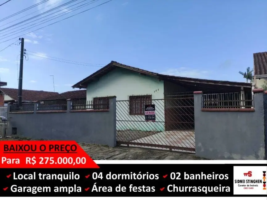 Foto 1 de Casa com 4 quartos à venda, 148m2 em Balneario Barra Do Sul - SC