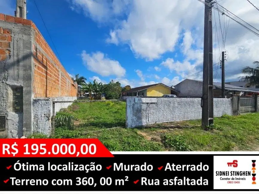 Foto 1 de Terreno / Lote à venda, 360m2 em Centro, Balneario Barra Do Sul - SC