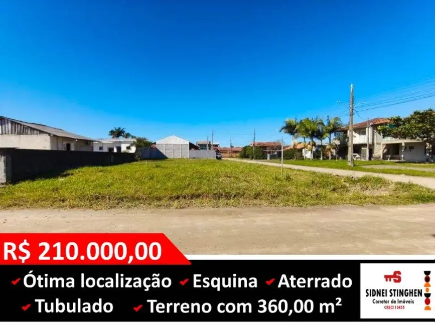 Foto 1 de Terreno / Lote à venda, 360m2 em Centro, Balneario Barra Do Sul - SC