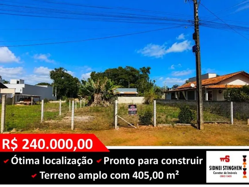 Foto 1 de Terreno / Lote à venda, 405m2 em Balneario Barra Do Sul - SC