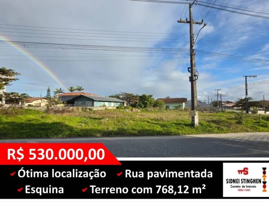 Foto 1 de Terreno / Lote à venda, 768m2 em Balneario Barra Do Sul - SC