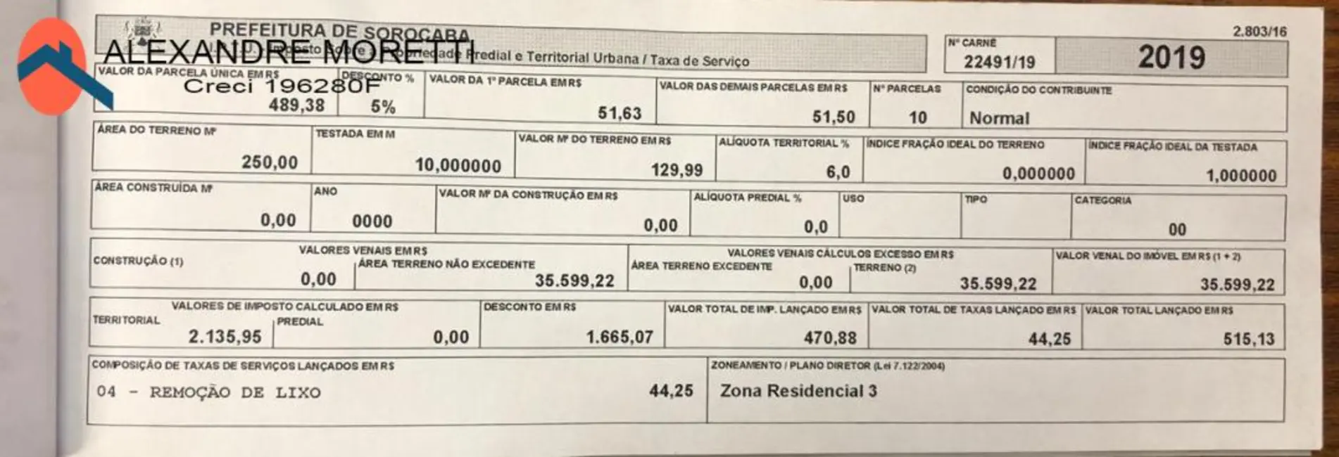 Foto 8 de Terreno / Lote à venda, 250m2 em Cajuru do Sul, Sorocaba - SP