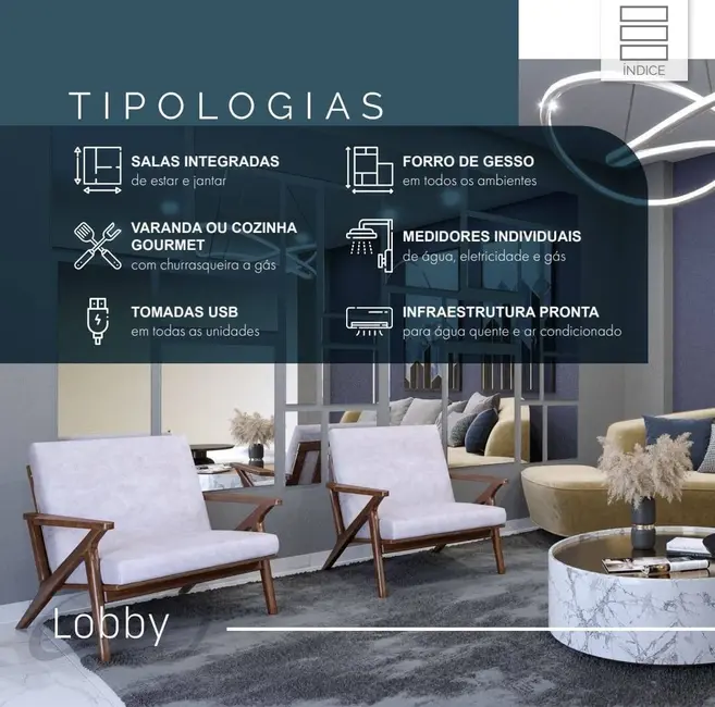 Apartamento com 2 quartos à venda, 54m2 em Centro, Pocos De Caldas - MG - imagem 3 Foto 3 de Apartamento com 2 quartos à venda, 54m2 em Centro, Pocos De Caldas - MG