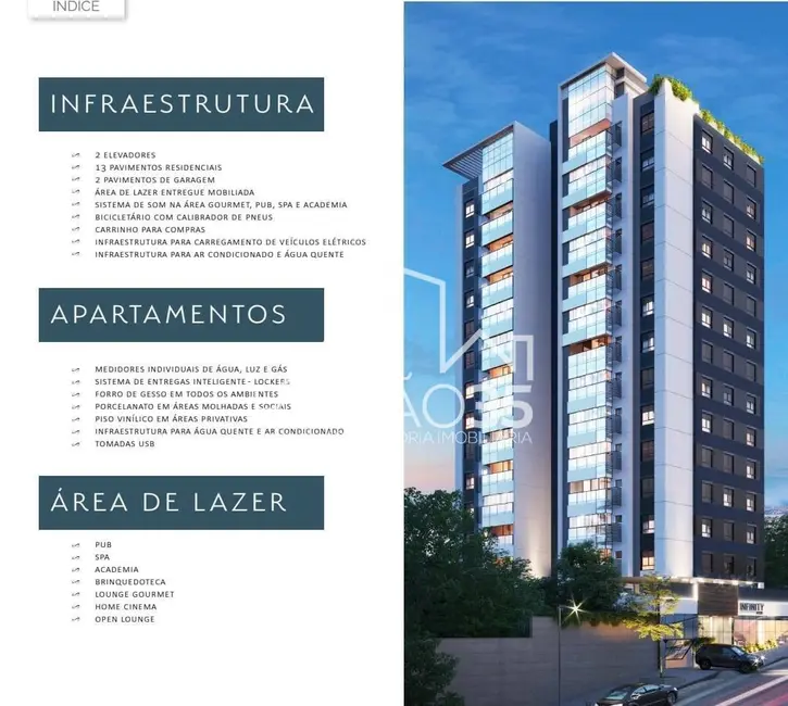 Foto 2 de Apartamento com 2 quartos à venda, 54m2 em Centro, Pocos De Caldas - MG