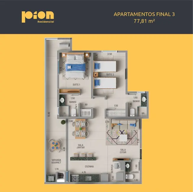 Foto 8 de Apartamento com 2 quartos à venda, 80m2 em Ubatuba - SP