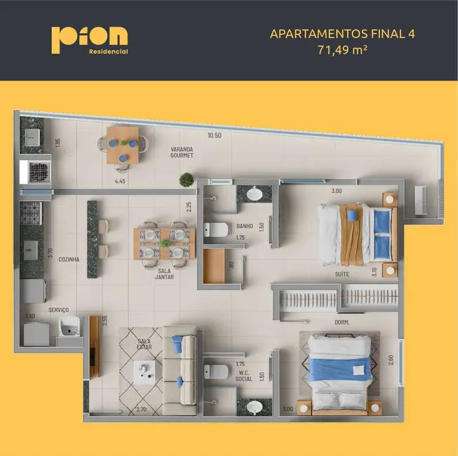 Foto 9 de Apartamento com 2 quartos à venda, 80m2 em Ubatuba - SP