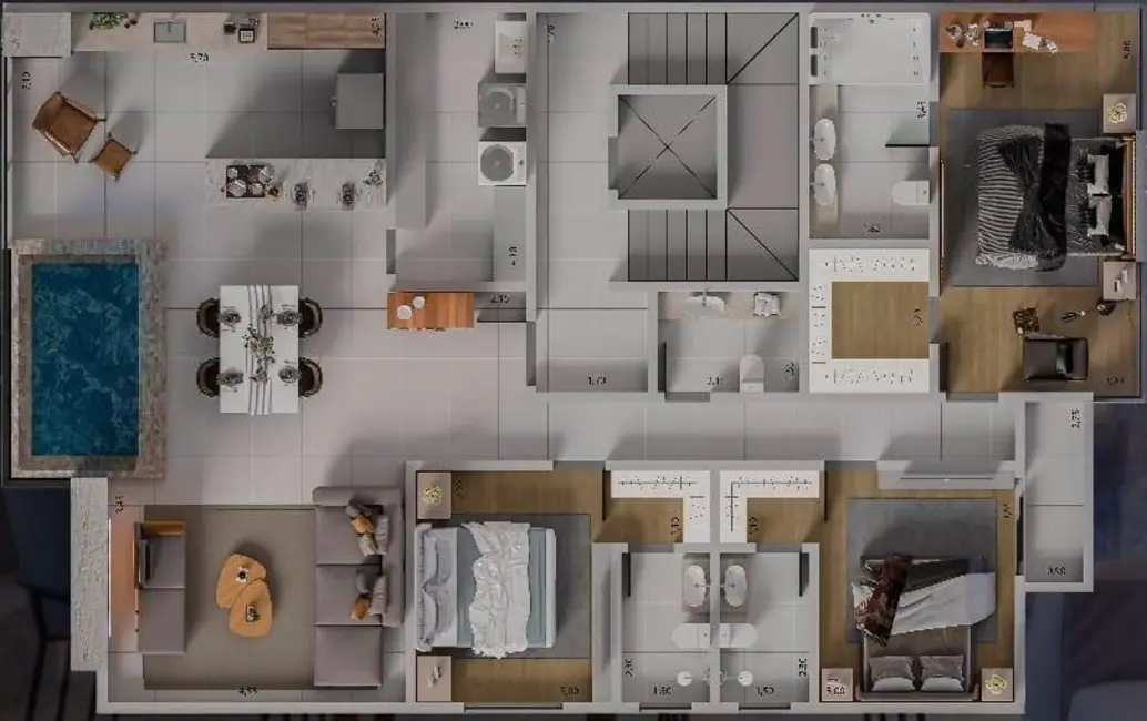 Apartamento com 3 quartos à venda, 160m2 em São Benedito, Pocos De Caldas - MG - imagem 6 Foto 6 de Apartamento com 3 quartos à venda, 160m2 em São Benedito, Pocos De Caldas - MG