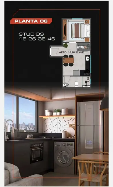 Apartamento com 1 quarto à venda, 21m2 em Pocos De Caldas - MG - imagem 4 Foto 4 de Apartamento com 1 quarto à venda, 21m2 em Pocos De Caldas - MG