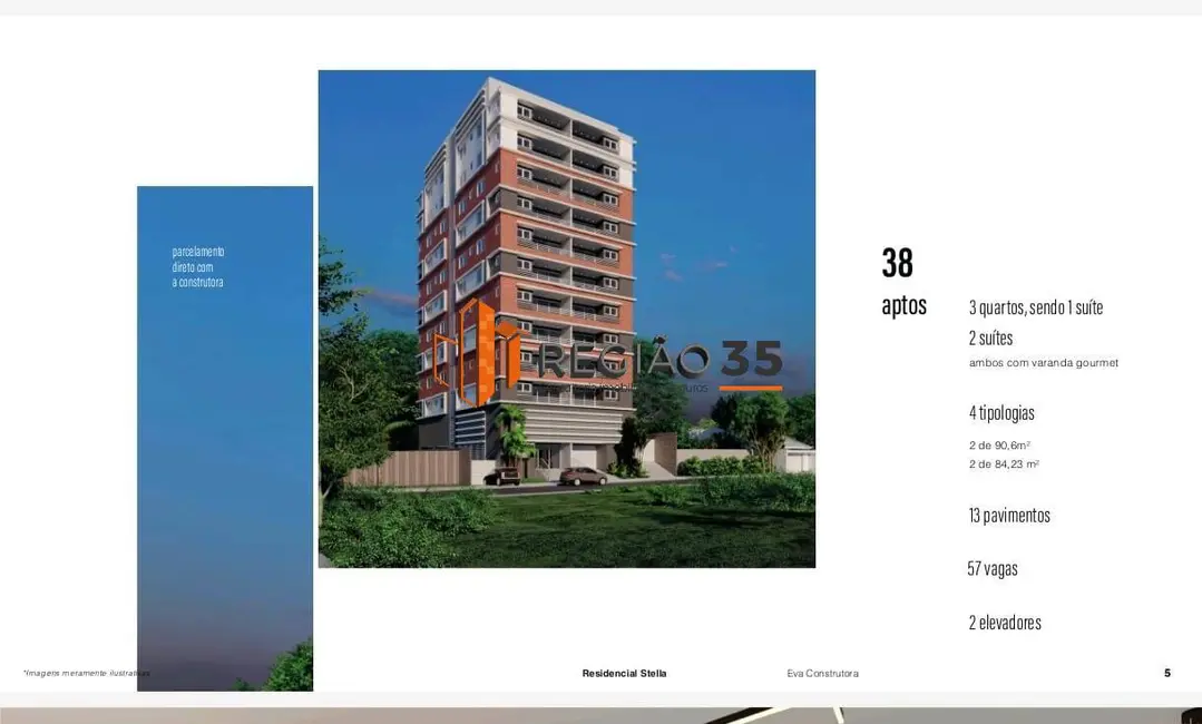 Foto 3 de Apartamento com 3 quartos à venda, 91m2 em Jardim Country Club, Pocos De Caldas - MG