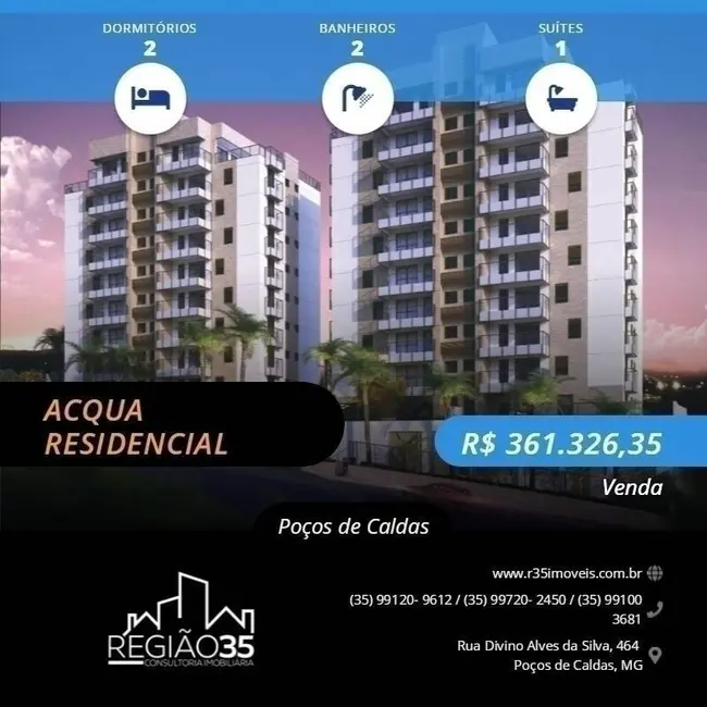 Apartamento com 2 quartos à venda, 75m2 em Centro, Pocos De Caldas - MG - imagem 3 Foto 3 de Apartamento com 2 quartos à venda, 75m2 em Centro, Pocos De Caldas - MG