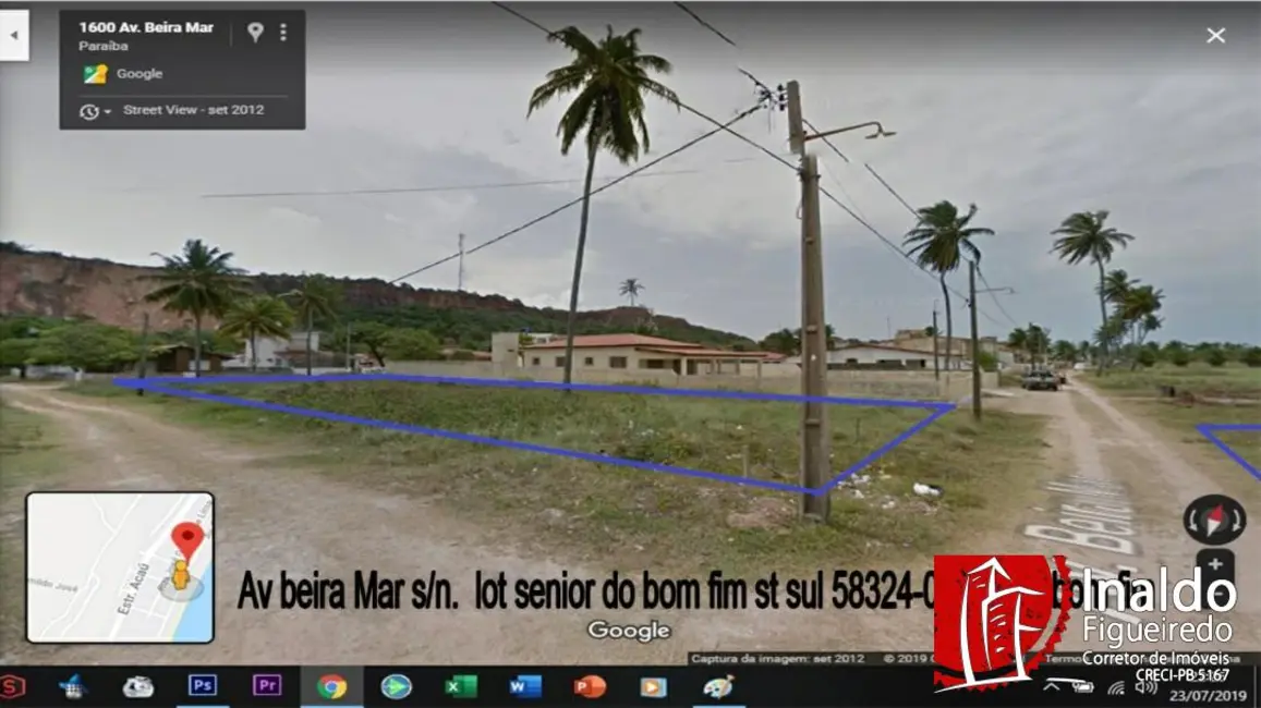 Foto 3 de Terreno / Lote à venda, 698m2 em Pitimbu - PB