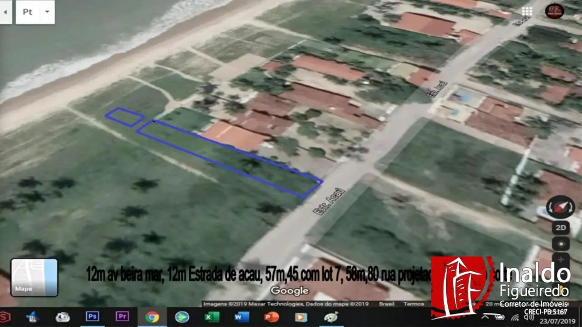 Foto 2 de Terreno / Lote à venda, 698m2 em Pitimbu - PB