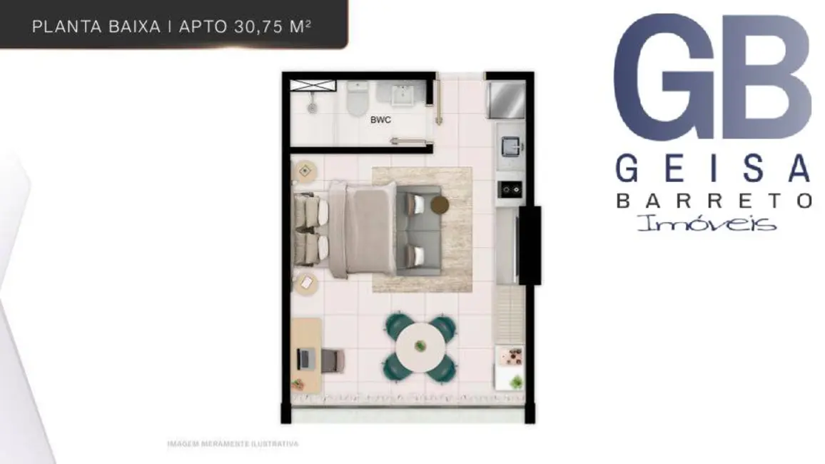 Foto 9 de Apartamento com 1 quarto à venda, 31m2 em Boa Viagem, Recife - PE