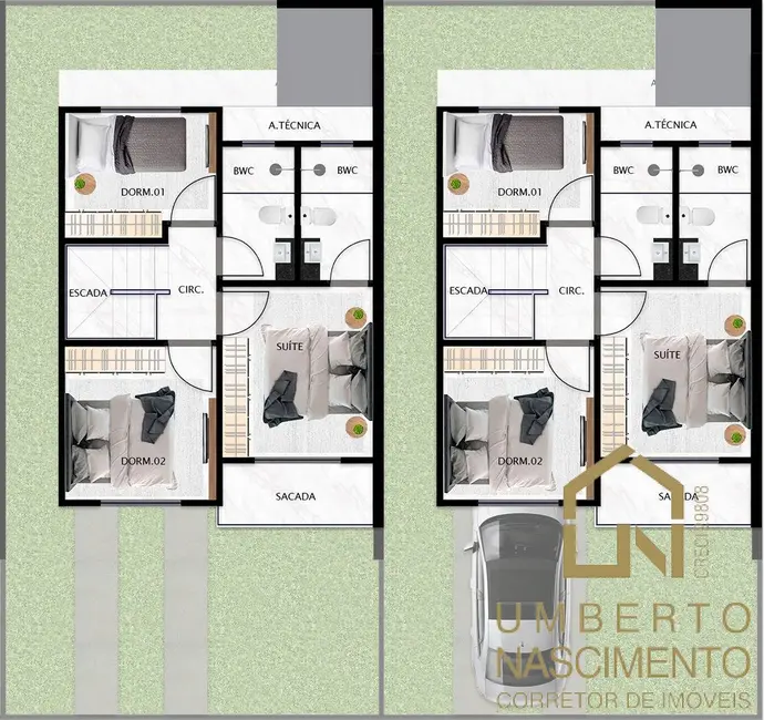 Sobrado com 3 quartos à venda, 90m2 em Barra Velha - SC - imagem 8 Foto 8 de Sobrado com 3 quartos à venda, 90m2 em Barra Velha - SC
