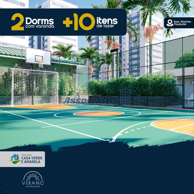 Foto 3 de Apartamento com 2 quartos à venda em Chácara São Manoel, Taubate - SP