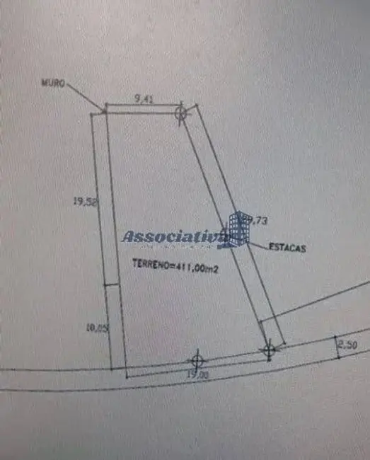 Foto 4 de Terreno / Lote à venda, 411m2 em Campos Elíseos, Taubate - SP
