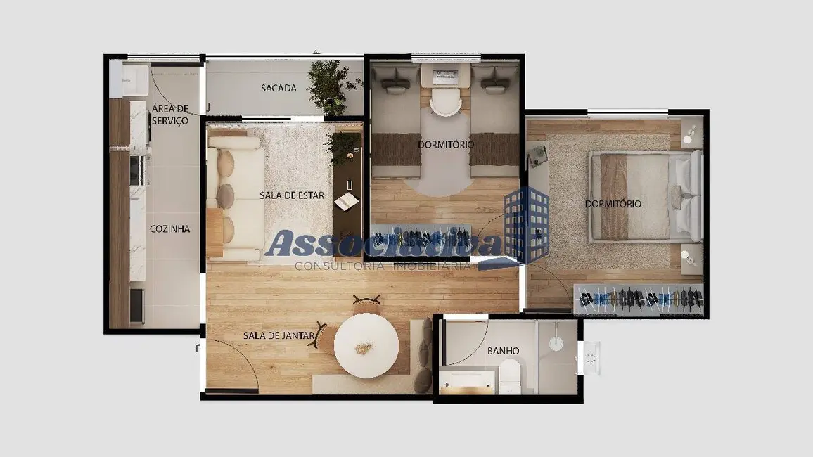 Foto 3 de Apartamento à venda em Vila São José, Taubate - SP