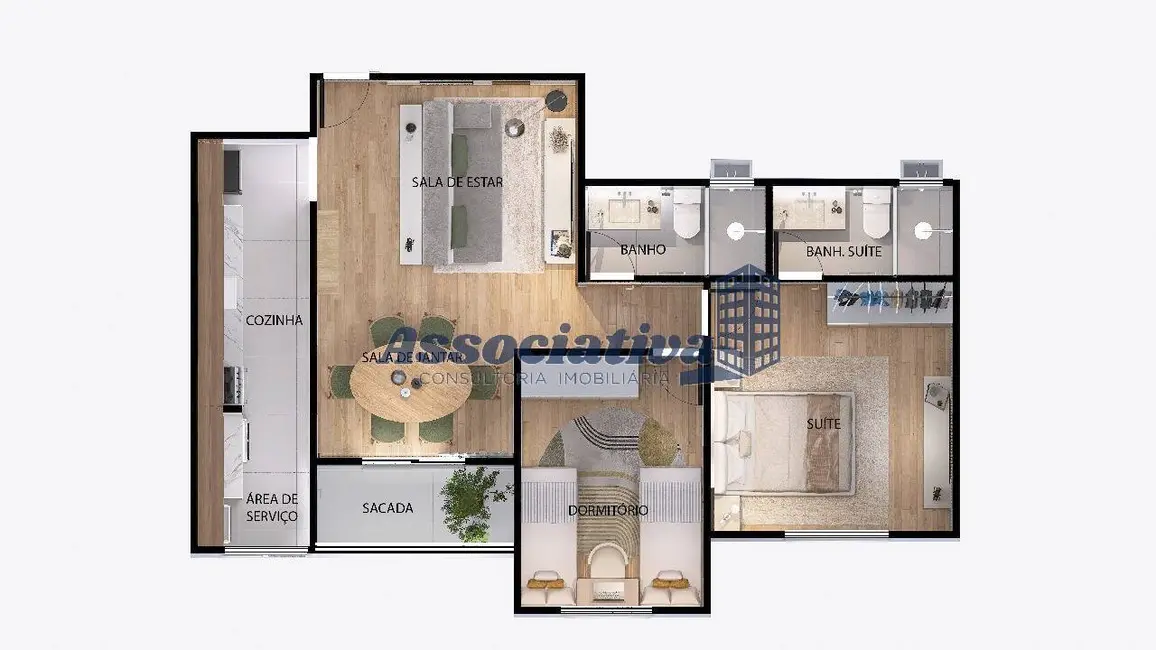 Foto 2 de Apartamento à venda em Vila São José, Taubate - SP