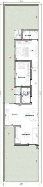 Foto 2 de Casa com 2 quartos à venda, 125m2 em Residencial Antares, Taubate - SP