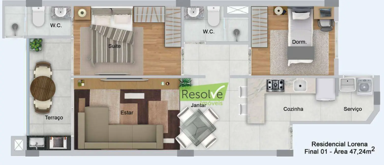 Apartamento com 2 quartos à venda, 90m2 em Sao Bernardo Do Campo - SP - imagem 7 Foto 7 de Apartamento com 2 quartos à venda, 90m2 em Sao Bernardo Do Campo - SP