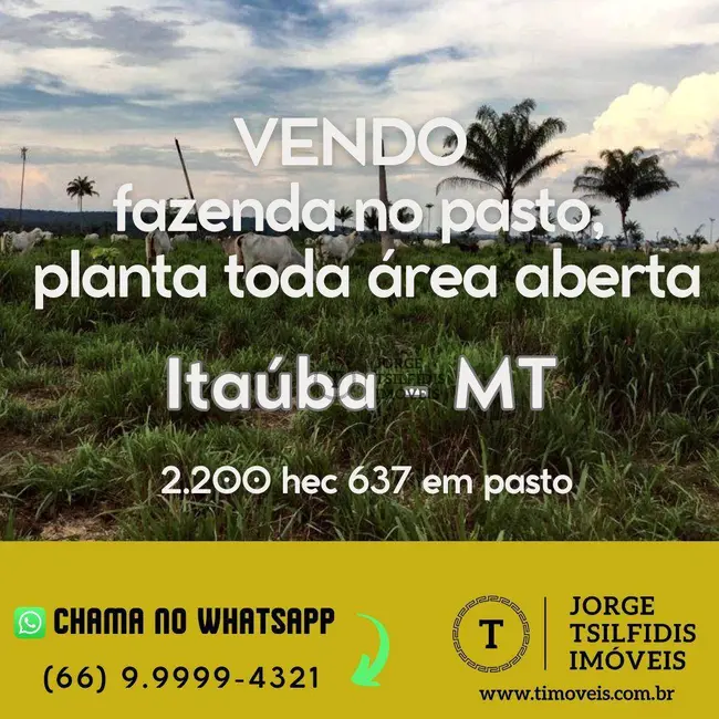Fazenda / Haras com 4 quartos à venda, 16777215m2 em Itauba - MT - imagem 1 Foto 1 de Fazenda / Haras com 4 quartos à venda, 16777215m2 em Itauba - MT