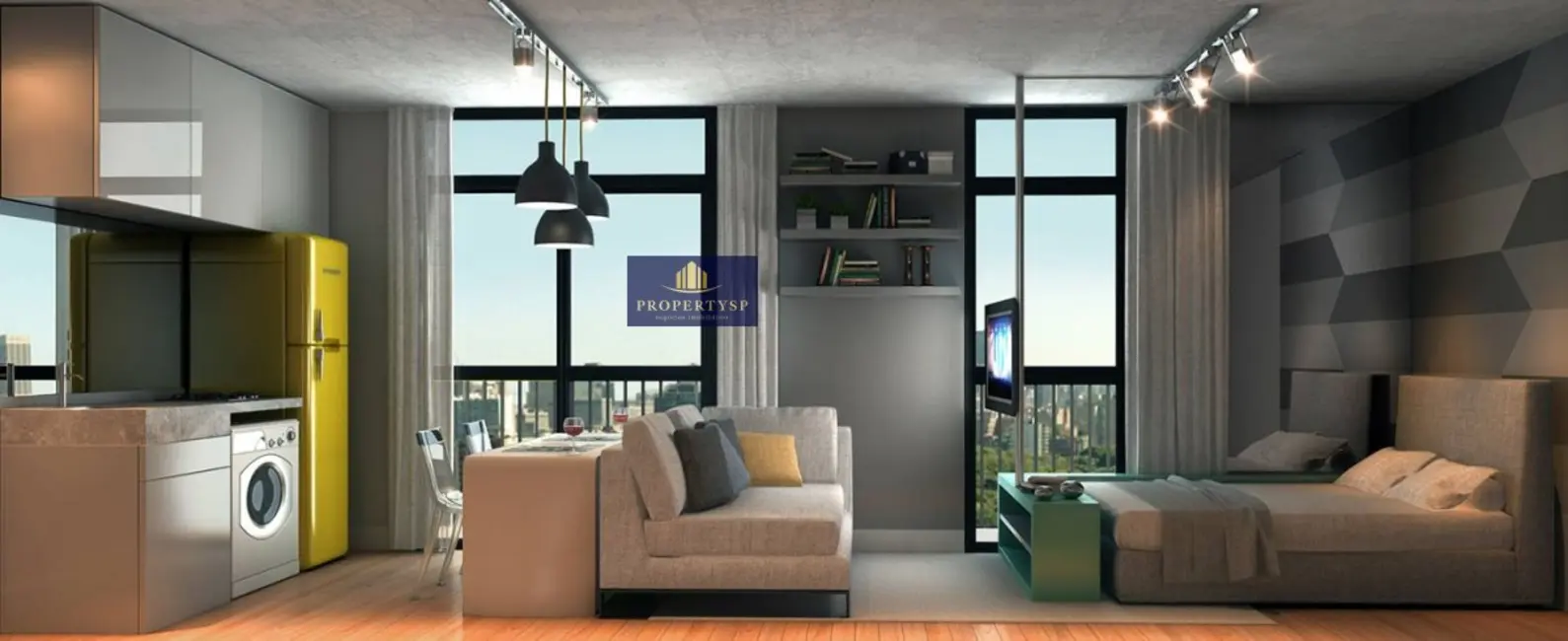 Apartamento com 1 quarto à venda, 32m2 em Santo Amaro, São Paulo - SP - imagem 5 Foto 5 de Apartamento com 1 quarto à venda, 32m2 em Santo Amaro, São Paulo - SP