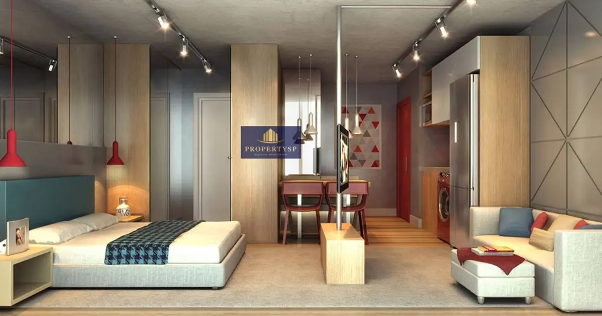 Apartamento com 1 quarto à venda, 32m2 em Santo Amaro, São Paulo - SP - imagem 3 Foto 3 de Apartamento com 1 quarto à venda, 32m2 em Santo Amaro, São Paulo - SP