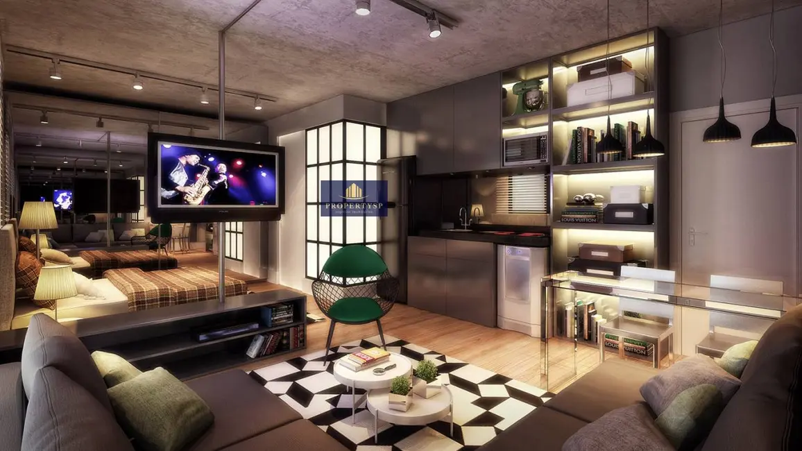 Apartamento com 1 quarto à venda, 32m2 em Santo Amaro, São Paulo - SP - imagem 7 Foto 7 de Apartamento com 1 quarto à venda, 32m2 em Santo Amaro, São Paulo - SP