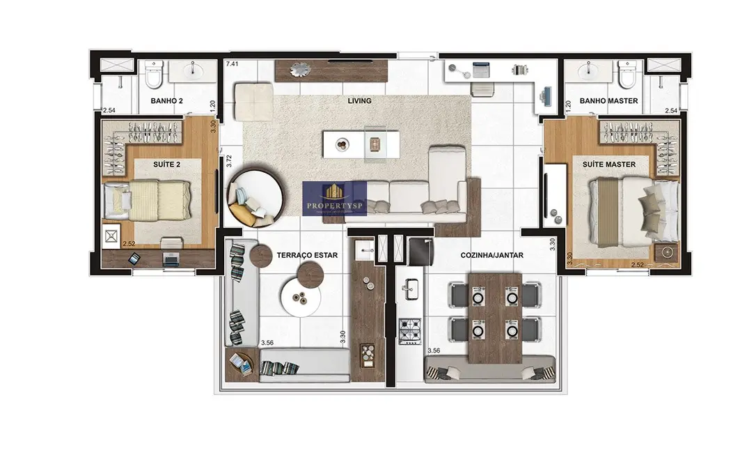 Apartamento com 2 quartos à venda, 84m2 em Pinheiros, São Paulo - SP - imagem 7 Foto 7 de Apartamento com 2 quartos à venda, 84m2 em Pinheiros, São Paulo - SP