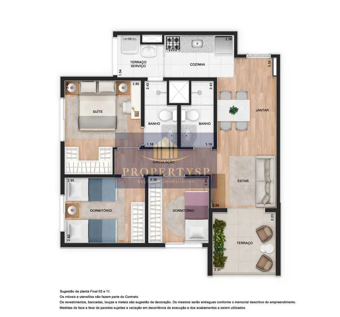 Apartamento com 3 quartos à venda, 62m2 em Água Branca, São Paulo - SP - imagem 6 Foto 6 de Apartamento com 3 quartos à venda, 62m2 em Água Branca, São Paulo - SP