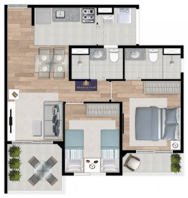 Foto 9 de Apartamento com 2 quartos à venda, 57m2 em Vila Gomes, São Paulo - SP