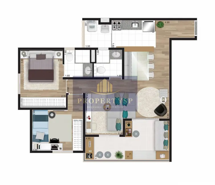 Foto 8 de Apartamento com 3 quartos à venda, 68m2 em Vila Pompéia, São Paulo - SP